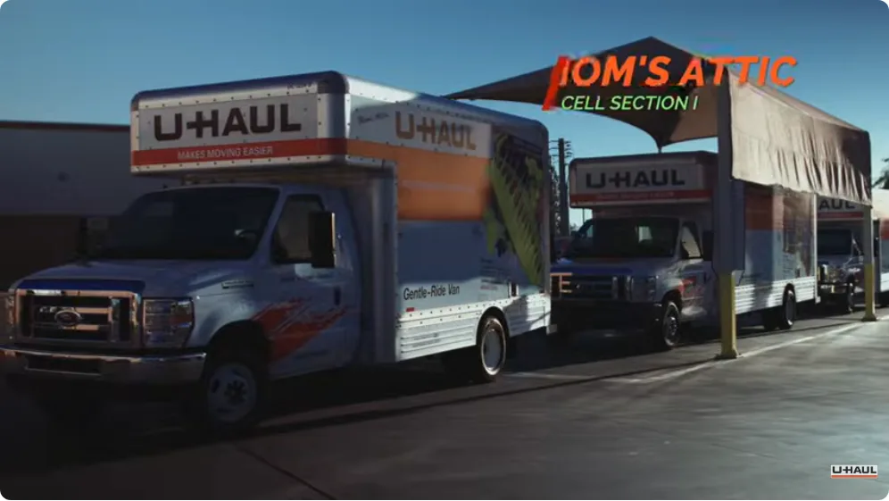Household items placed at the destination